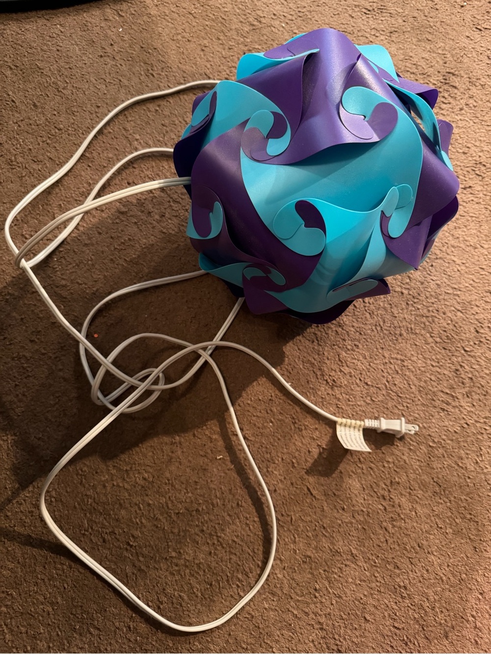 Geometric Light Blue & Purple